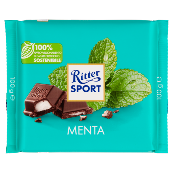 RITTER TAVOLETTA FONDENTE MENTA 100 GR