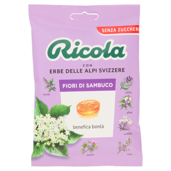 CARAMELLE RICOLA S/Z FIORI DI SAMBUCO BS 70GR