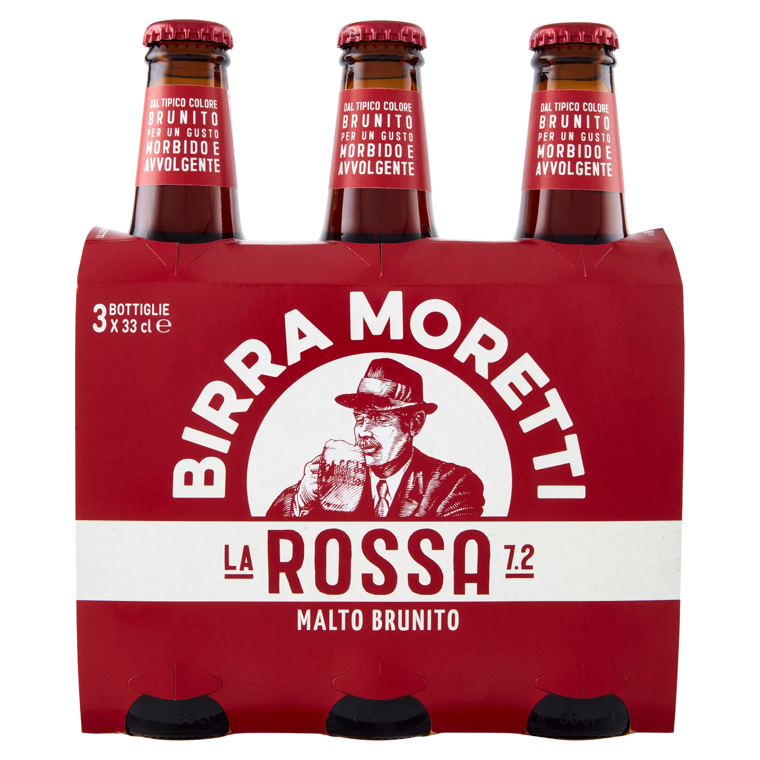 BIRRA MORETTI LA ROSSA CL 33 X 3 X 330 ML