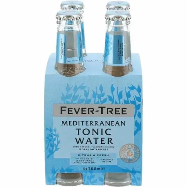 Fever Tree Mediterranean Tonic Water x4 200 ml