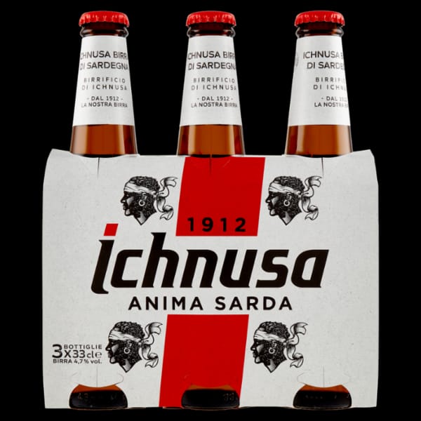 Birra Ichnusa Bionda ml 330 x 3