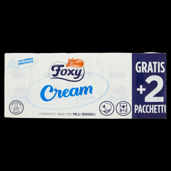 Fazzoletti Foxy Cream 8+2 x 9 x 10 pz