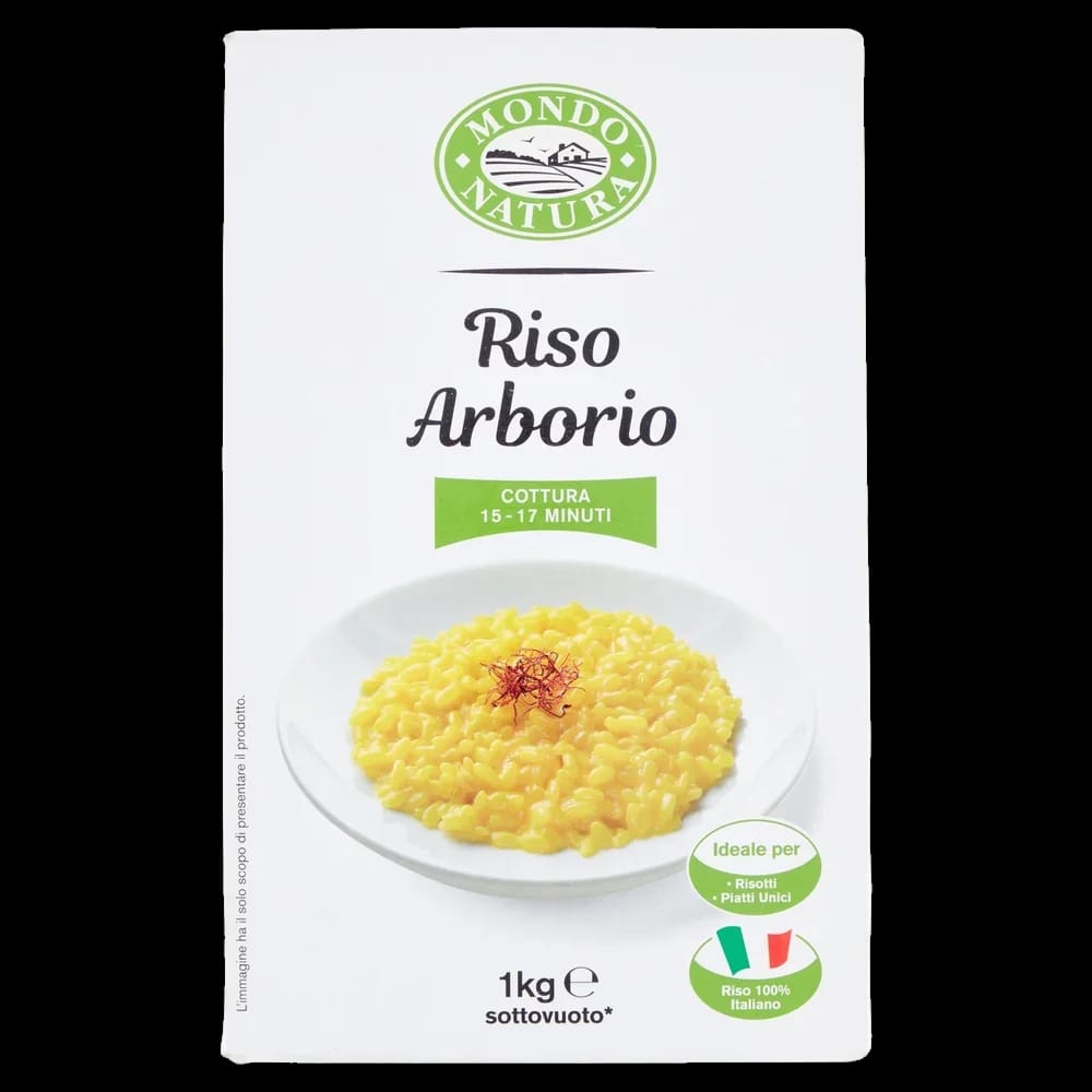Mondo Natura Riso Arborio Sotto Vuoto 1000 gr