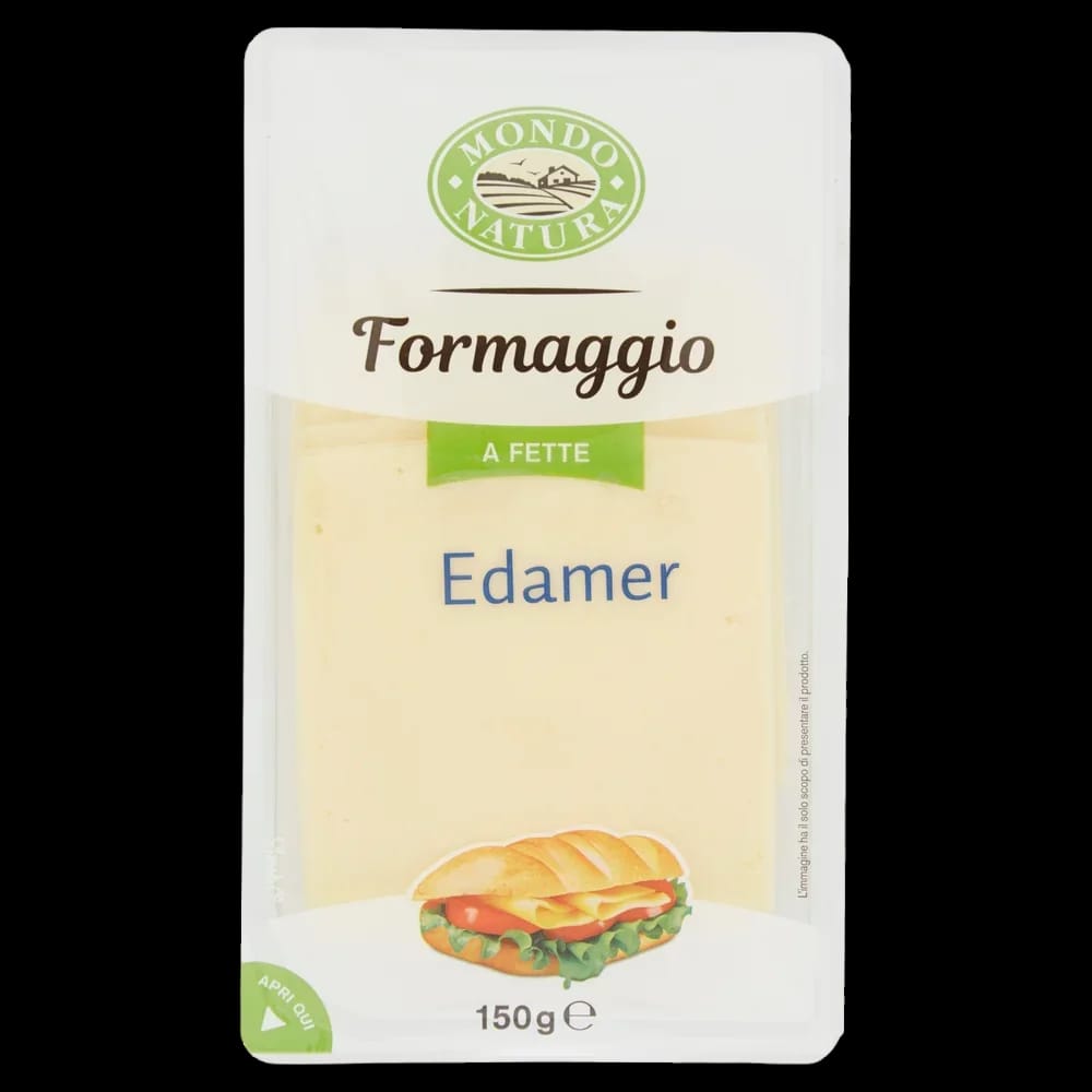 Mondo Natura Formaggio Edamer Affettato 150 gr