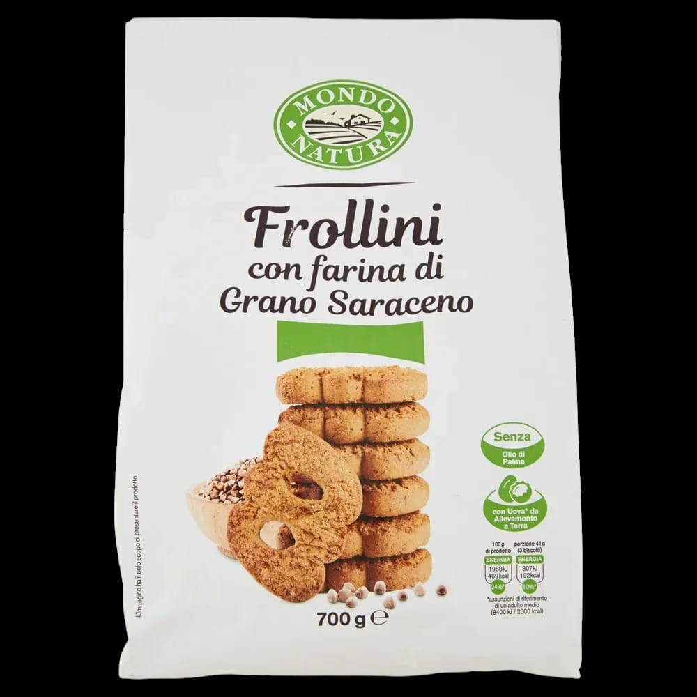 Mondo Natura Frollini gr Saraceno 700 gr