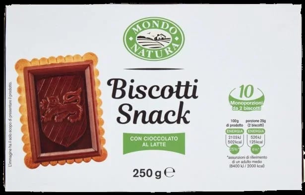 Mondo Natura Biscotti Snack 250 gr