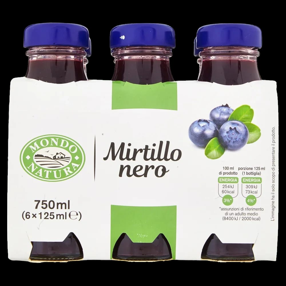 Mondo Natura Nettare Mirtillo x6 125 ml