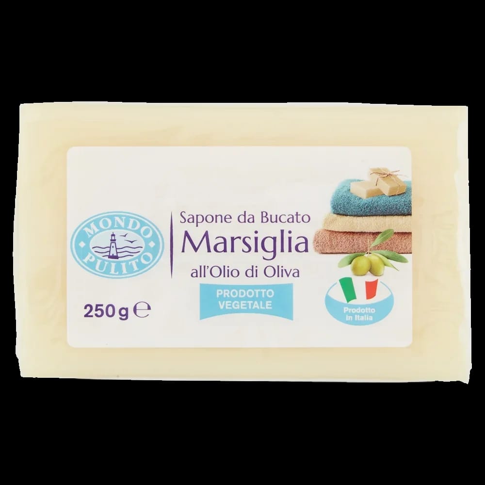 Mondo Pulito Sapone Bucato Solido All'Olio D'Oliva 250 gr