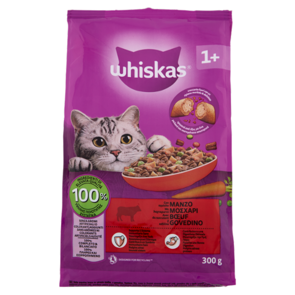WHISKAS CROCCHETTE MANZO 300 G