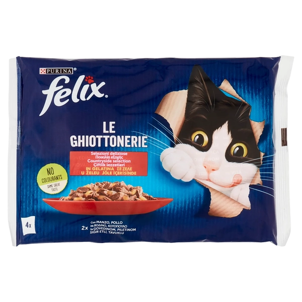 FELIX GHIOTTONERIE MANZO POLLO 4 X 85 GR X