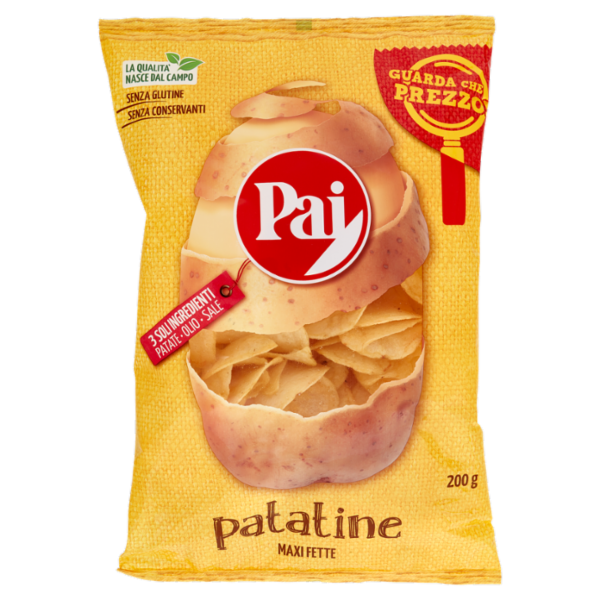 PATATINE PAI CHIPS TRASPARENTI 200 GR