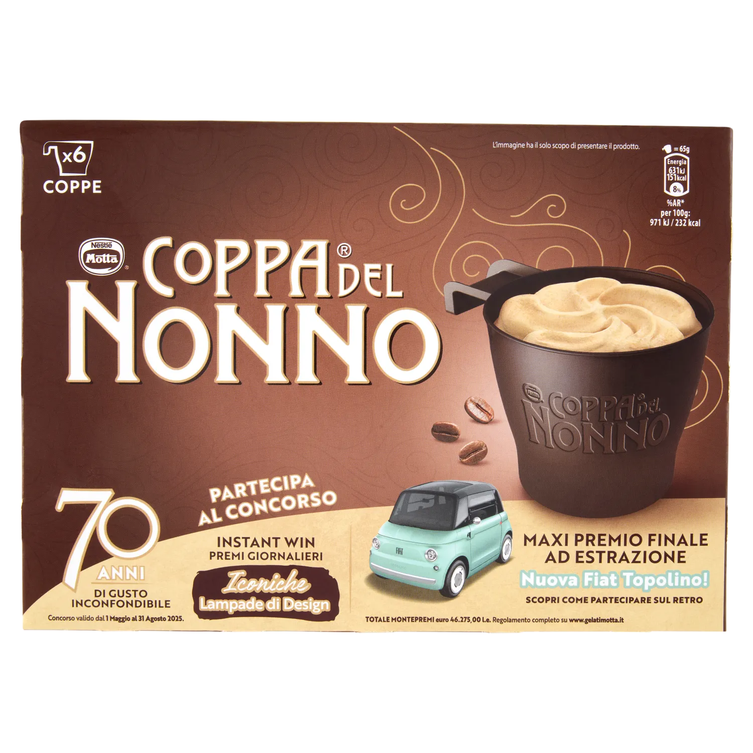 COPPA NONNO MOTTA X 6 X 390 GR