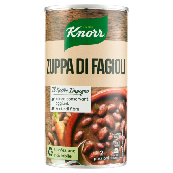 KNORR LATTINA ZUPPA FAGIOLI 545GR