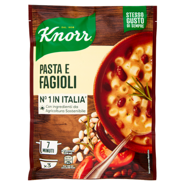 KNORR MINESTRA PASTA E FAGIOLI